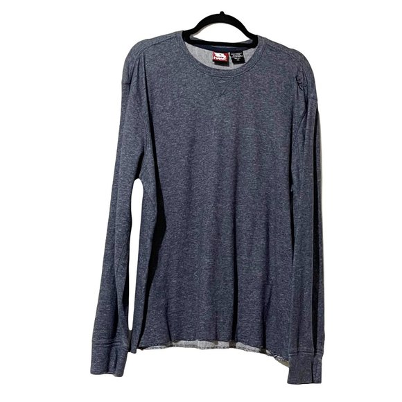 Tony Hawk men's size XXL blue raw hem long sleeve sweatshirt - Picture 1 of 8